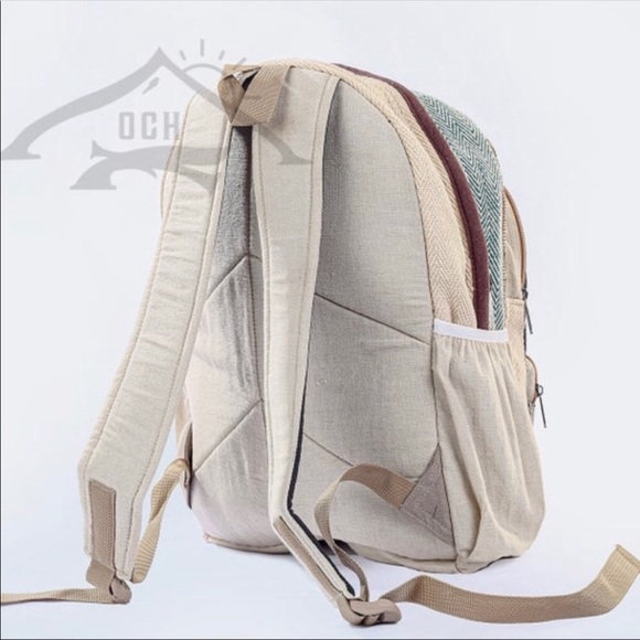 Handmade Multi Pocket Hemp Backpack - Picture 5 of 6
